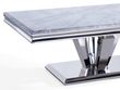 Dolce Grey Marble and Chrome Coffee Table