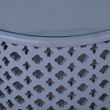 Clearance - Jaipur Lattice Grey Mango Wood Round Coffee Table - Brand New Item