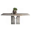 Zenith Marble Pedestal Dining Table - Variation Available