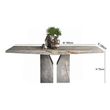 Zenith Marble Pedestal Dining Table - Variation Available