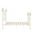 Bronte Cream Metal 4ft 6in Double Bed Frame