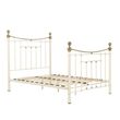 Bronte Cream Metal 4ft 6in Double Bed Frame