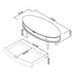 Bentley Designs Dansk Scandi Oak 1 Drawer Coffee Table