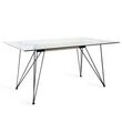 Bentley Designs Miro Clear Tempered Glass 6 Seater Dining Table