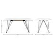 Bentley Designs Miro Clear Tempered Glass 6 Seater Dining Table
