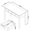 Bentley Designs Ashby White Dressing Table with Drawer