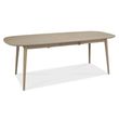 Bentley Designs Dansk Scandi Oak 6-8 Seater Extending Dining Table Set with 6 Ilva Spindle Chairs in Scandi Oak