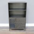 Dutch Grey Metal 1 Door 3 Drawer Cabinet