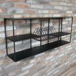 Dutch Black Metal Kitchen Wide Wall Unit