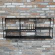 Dutch Black Metal Kitchen Wide Wall Unit