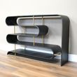 Dutch Black Metal Open Shelving Unit