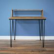 Dutch Industrial Mango Wood and Metal Desk