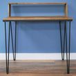 Dutch Industrial Mango Wood and Metal Desk