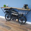 Dutch Mango Wood and Metal Bike Bar Unit