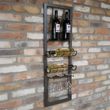 Dutch Black Metal Wine Tall Wall Unit