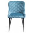 Bentley Designs Turin Light Oak 6-10 Seater Extending Dining Table with 8 Cezanne Petrol Blue Velvet Chairs - Black Legs