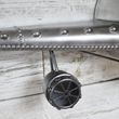 Silver Aeroplane Metal Clock