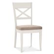 2 x Bentley Designs Montreux Soft Grey X Back Dining Chair - Pebble Grey Fabric
