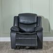 Berlin Black Leather Recliner Sofa Set