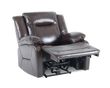 Athena Dark Brown Leather Recliner Armchair