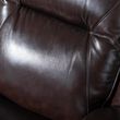 Athena Dark Brown Leather 3 Seater Recliner Sofa