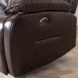 Athena Dark Brown Leather 3 Seater Recliner Sofa