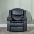 Berlin Black Leather Recliner Armchair