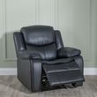 Berlin Black Leather Recliner Armchair