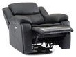 Berlin Black Leather Recliner Armchair