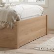 Croxley Oak and Rattan Ottoman Storage Bed - Sizes Available