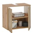 Austin Ribbed Oak Under Sink Cabinet - 2 Door