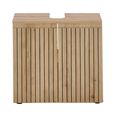 Austin Ribbed Oak Under Sink Cabinet - 2 Door