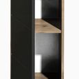 Vista Wall Cabinet - 1 Door - Oak and Black
