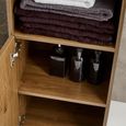 Hampshire Bathroom Cabinet - 2 Door - Slatted - Tall - Walnut - Wood