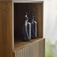 Hampshire Bathroom Storage Cabinet - 1 Door - Slatted - Walnut - Wood