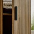 Hampshire Bathroom Storage Cabinet - 1 Door - Slatted - Walnut - Wood