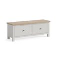 Modern Storage Bench - Large - Grey Painted