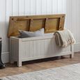 Aspen Grey Storage Bench