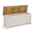 Aspen Grey Storage Bench