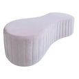 Clearance - Rosa Tufted Bench - Soft Pink - D575