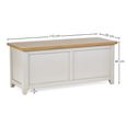 Richmond Storage Bench - Grey Painted - Oak Effect