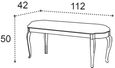 Verdi Bench - Padded - Ivory - French Style