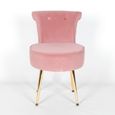 Bedroom Chair - Pink Velvet