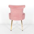 Bedroom Chair - Pink Velvet