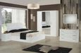 Simona Wall Mirror - White Italian