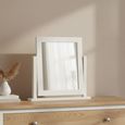 Modern Dressing Mirror - White Painted