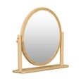 Twyford Dressing Mirror - Round - Oak