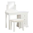 Paisley Dressing Mirror - White Painted