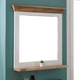 Alfie Dressing Mirror - White - Mango Wood
