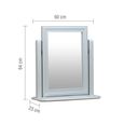 Chantilly Vanity Mirror - Grey Painted - Wood